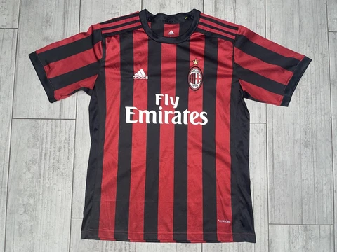 AC Milan Hakan Çalhanoğlu #10 2017 Adidas Soccer Jersey Men’s Sz Large Used Cover