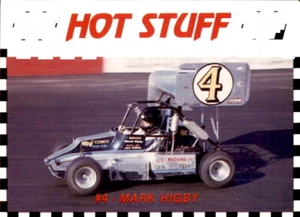 1990 Langenberg Rockford Speedway/Hot Stuff #3 Mark Higby McHenry Illinois Card - Picture 1 of 2