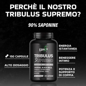 Afrodisiaco Uomo erezione aumento Testosterone Booster Tonificante con Tribulus - Foto 1 di 8