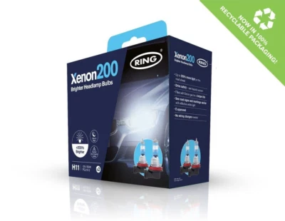 Ring Xenon200 H11 200% Brighter Car Van Headlight Headlamps Bulbs RX2011 - Image 1 of 4