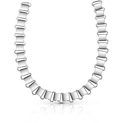 Collana Guess UBN84005 Donna Silver Hearth Misura 45 Bigiotteria Nuovo - Immagine 1 di 2