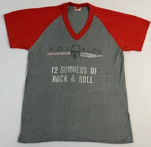 Camiseta Vintage Original KLOL FM 101.1 12 Summers of Rock & Roll Años 80 - Imagen 1 de 2