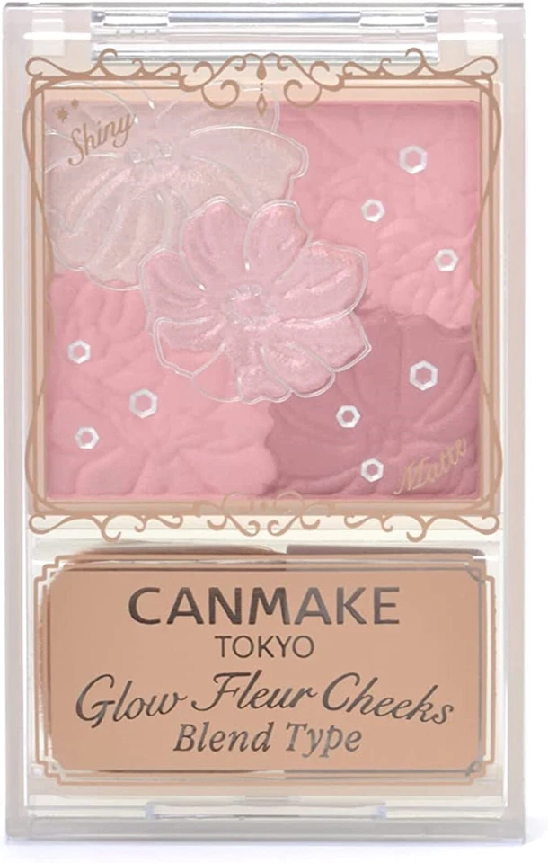 CANMAKE Glow Fleur Cheeks Blend Type B02 Rose Ballerina 5.43g shiny - Image 1 of 3