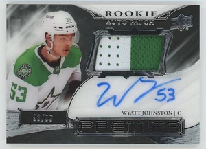 2022-23 Upper Deck Premier Rookie Patch Autographe Wyatt Johnston 93/99 - Photo 1 sur 3