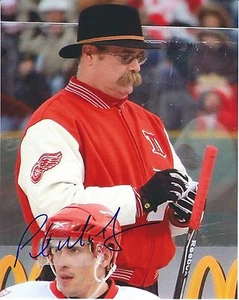 Autographed 8X10 PAUL MACLEAN Detroit Red Wings  Photo -  w/ COA - Picture 1 of 1