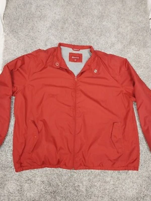 Merona Mens Size 2XL Red Zip Jacket Soft Fleece Lining Pockets Coat  - Image 1 of 4