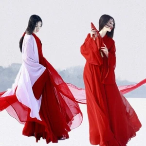 Altes chinesisches Hanfu Kleid Anzug Tops Cosplay Tanzkostüm für Damen Mädchen - Bild 1 von 13