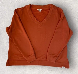Orvis Classic Collection V Neck Pullover Size XL Rust Super Soft - Picture 1 of 6