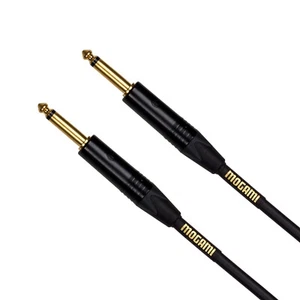 Cable de instrumento de guitarra Mogami dorado recto 1/4" TS-TS - 25 pies - Imagen 1 de 2