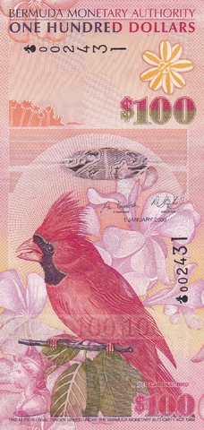 Bermuda 100 Dollars 2009 P 62 UNC Cover