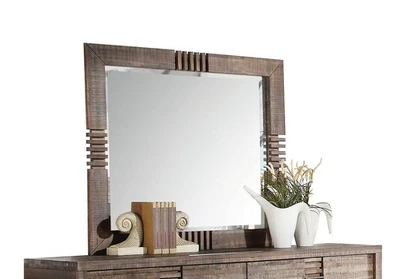Andria Mirror in Reclaimed Oak - Image 1 of 4