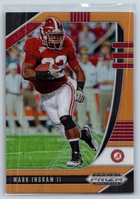 2020 Panini Prizm Draft Picks #67 Mark Ingram II Prizms Neon Orange #/149 - Image 1 of 2