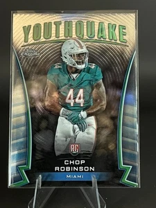 2024 Topps Chrome CHOP ROBINSON (RC) YouthQuake Rookie Insert #Y-14 Dolphins - Picture 1 of 4