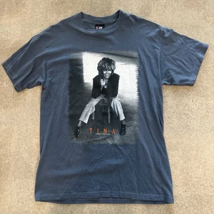 Tina Turner Men’s Large 2000 24/7 Tour T Shirt Giant Merchandising Blank Y2K - Picture 1 of 5