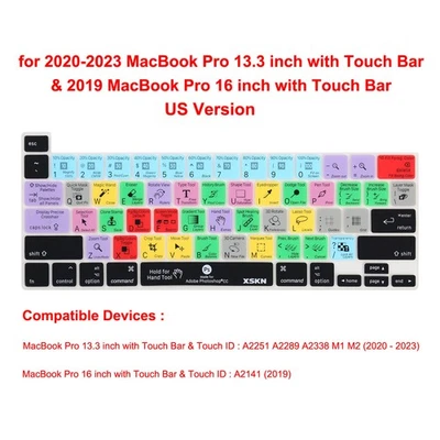 XSKN Photoshop Keyboard Cover for Macbook Pro Air 13 14 15 16 Magic Keyboard - Image 1 of 4