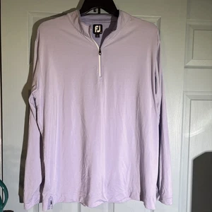 Footjoy Lavender Quarter Zip Golf Pullover Sz XL - Picture 1 of 7