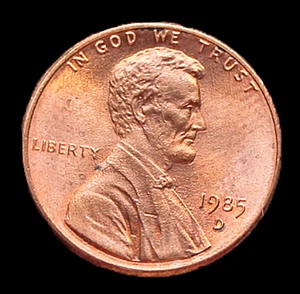 1985 D Denver Lincoln Memorial Cent Penny Satin Finish AU Red Bronze Nice Coin! - Picture 1 of 4