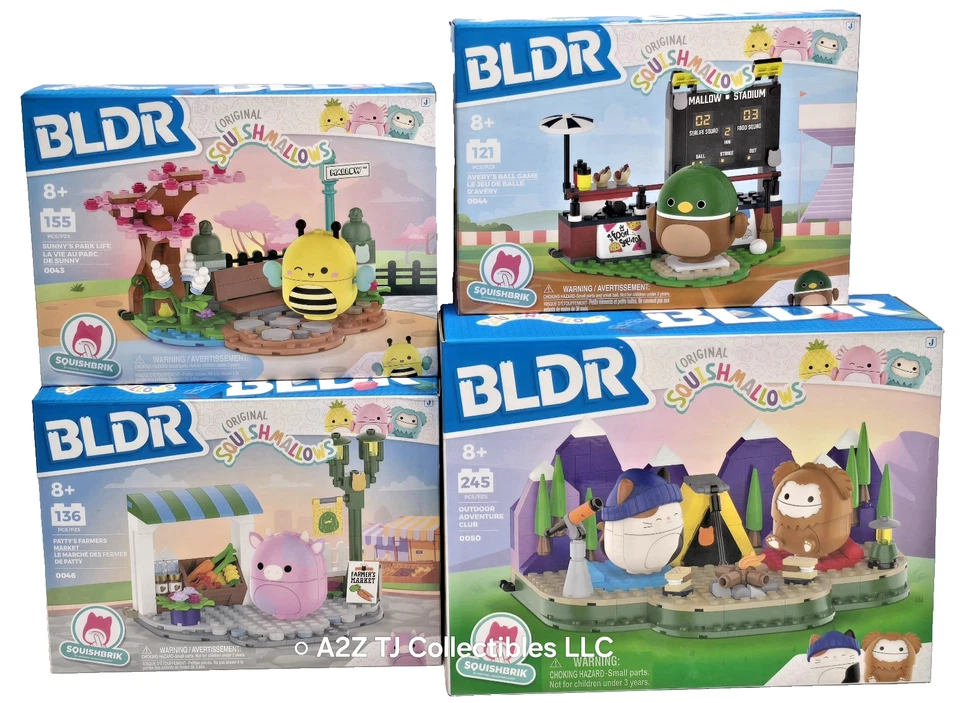 BLDR Squishbrik Squishmallows, Building Sets, 657 pcs total, BNIB Lot of 4 boxes - Image 1 of 4