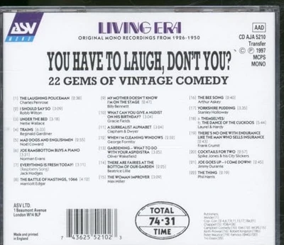 Various Artists - You Have to Laugh Don't You? 22 G... - Various Artists CD JUVG - Bild 1 von 2