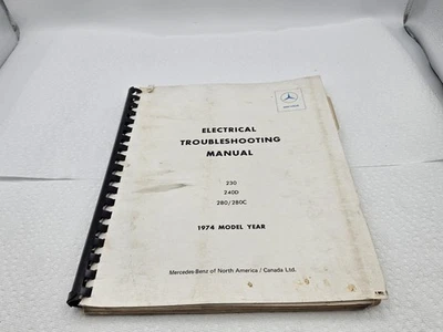 Mercedes 1974 manual de solución de problemas eléctricos 230 240D 280 280C diagrama de cableado Foto 1 de 4