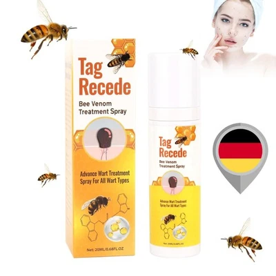 MARKENLOS 1/2 Stück Tag Recede Bienengift Spray, natürlicher Extrakt, für alle Hauttypen