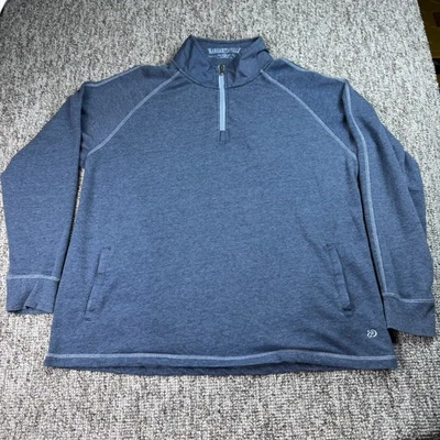 Margaritaville Pullover Shirt Mens XL Blue Long Sleeve 1/4 Zip Travel - Image 1 of 4