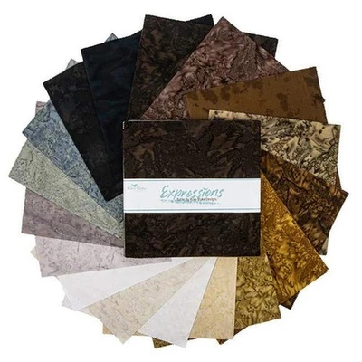 Батик Shades of Brown & Black Expressions Layer Cake от Riley Blake Designs - Изображение 1 из 4
