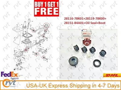 Juego de bujes de control de palanca de cambios para SUZUKI GV GRAND VITARA 28116-78K01 ++ Foto 1 de 4