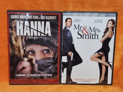Mr. & Mrs. Smith & Hanna DVD (Assasin Movies) Lot of 2!!! - Image 1 of 4