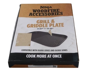 Ninja Woodfire Grill & Griddle Plate, Compatible with OG800 and OG900 - Picture 1 of 4