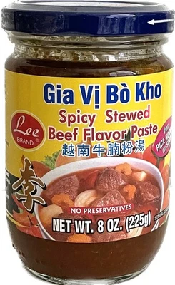 Pasta con sabor a carne guisada picante Lee Gia Vi Bo Kho 8 oz sin conservantes Foto 1 de 3