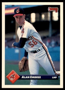 Béisbol Donruss Alan Embree Cleveland Indians 1993 #333 - Imagen 1 de 2