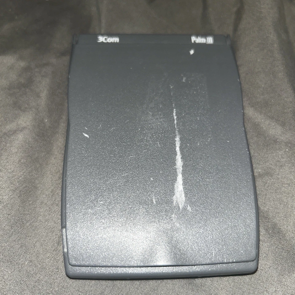 3Com Palm IIIe Translucent Classic PDA Vintage Computing TESTED WORKING W/ Stylu - Image 1 of 4