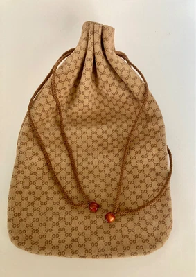 Bolso de zapatos vintage Gucci de gamuza con cordón bolsa para el polvo bolsa para botellas bolsa cartera Foto 1 de 4