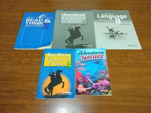Abeka 5th Grade Spelling Vocabulary Student Book & Teacher Key Read & Think More - Picture 1 of 13