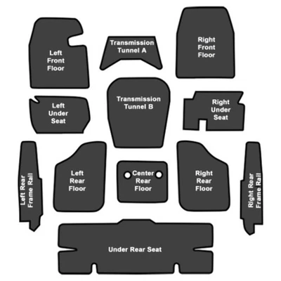 Amortiguador de sonido para Pontiac Bonneville 1961-1964 troquelado EVA completo 12 piezas Foto 1 de 4