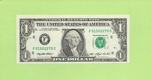 1993 ..UNCIRC 1 $ F 5150 2275 C .... 1993 1 $ F-C NICE NOTE FRN - Bild 1 von 2