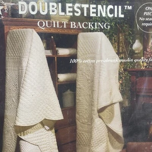NOS Spartex Double Stenciled Full/Queen Quilt Backing Antique Tea Dye 550-DS - Bild 1 von 4