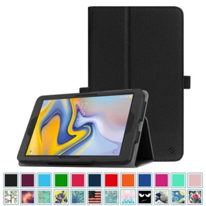 Folio Case for Samsung Galaxy Tab A 8.0 2018 SM-T387 Leather Slim Stand Cover - Picture 1 of 13
