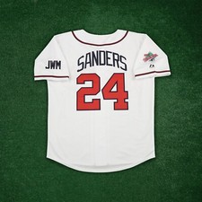 Deion Sanders 1991 World Series Atlanta Braves Men's Home White Jersey
