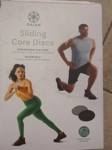 Gaiam Core Sliding Discs - Dual Sided Workout Sliders for Carpet & Hardwood Floo - Picture 1 of 1