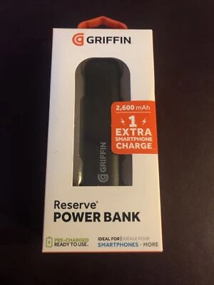 Brand New Griffin Reserve Power Bank - 2600 mAh - Includes Micro USB Cable - Image 1 of 2