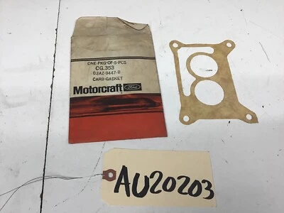 NOS 1973-1974 MOTORCRAFT FORD MUSTANG TORINO GALAXIE SPACER GASKET D3AZ-9447-B - Imagem 1 de 4