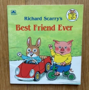 Best Friend Ever by Richard Scarry Vintage 1992 Small Look-Look Book Scarce - Picture 1 of 10