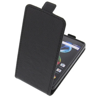 Sac Pour Archos 45D Platinum FlipStyle Coque De Téléphone Protection Noir - Photo 1/4