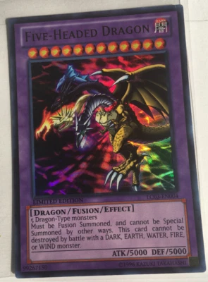 Yu-Gi-Oh! TCG-Five-Headed Dragon LC03EN004 Legendary Collection 3 Yugis World UR - Image 1 of 2