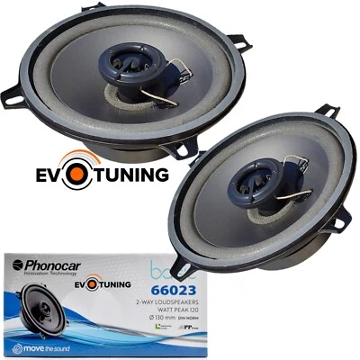 Phonocar Casse Altoparlanti per Auto da 13 cm 130mm 2 Vie Coppia Coassiali 120W - Immagine 1 di 4