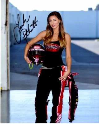 Foto firmada por Leah Pritchett - autografiada de carreras de dragster de la NHRA de 8x10 pulgadas Foto 1 de 2