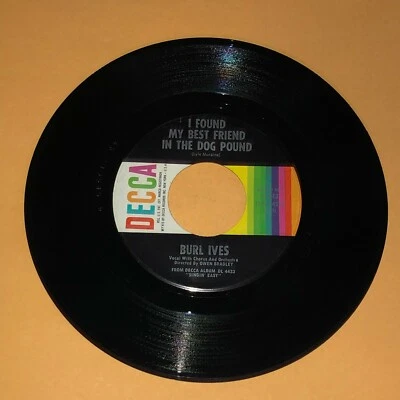 Burl Ives It Comes And Goes I Found My Best Friend In The Dog Pound 45 Record Ex - Image 1 of 2