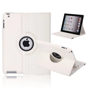 Für Apple iPad 2/3/4 PU Leder 360 Grad drehbar Smart Ständer Etui Abdeckung Neu - Bild 1 von 16
